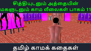 Tamil Anime Goddess Unleashes Steamy Desires with Devoted Lover Under Moonlight