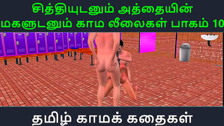Chithi Yields to Temptation with Stepmom in Steamy Tamil Night – Ep 10