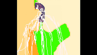 Pixel Art Goddess Sucks Huge Dick in Sultry Hentai Blowbang fantasy