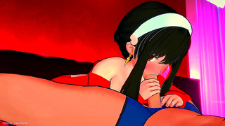 Yor Forgers Hot 3D Adventure in Seductive Red Vest Fantasies