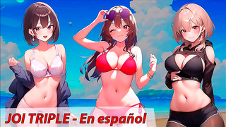 Anime Triple Tease Fuels Hot JOI Fantasy – Feel Every Moment