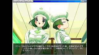 Nurse Shares Steaming Blowjob Tender Embrace in Sensual anime Game Scene