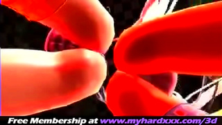 Lovers Entwined in Steamy 3D Hentai Fantasy Romance Animation