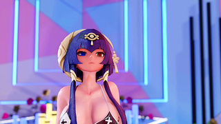 Candace Yields to Lust in Hot Genshin MMD Fantasia Rendezvous