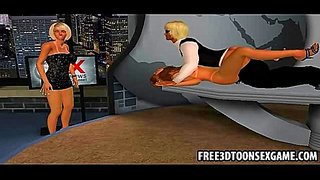 Blonde Stud Dominates in Steamy 3D Hentai Oral Ride Action