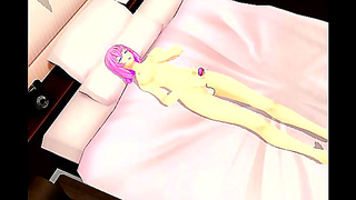 Dickgirl Teases Satisfies Her Craving Lust in Sultry Hentai Dream