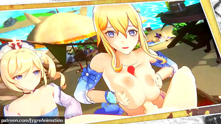Gorgeous Genshin Idol Rides Wild Till Creamy Finish in Steamy 3D Encounter