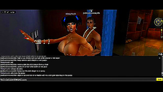 Fiery 3D Anime Vixen Rides NickyVDs Thick Shaft in Hot IMVU Action