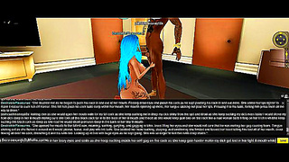IMVU Beauty Gets Double Stuffed After Sensual Blowbang in Luxury Suite