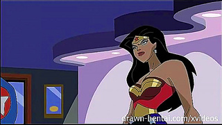 Wonder Woman Seduces Captain America in Hot Hentai Encounter