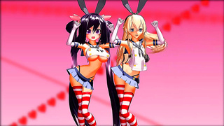 MMD Goddess Sways to Seductive Beats in Hot 3D Erotic Fantasy Dance