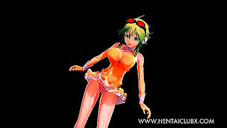 Gumi Whispers Sweet Temptation in Sultry Anime MMD Encounter