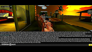Babe Takes Dual Pleasure Beneath Crashing Waves in Vivid 3D Hentai