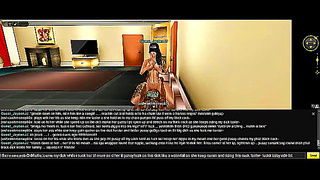 Steamy 3D Hentai Couple Fuels Hot Affair in Lavish Hotel Room Encounter