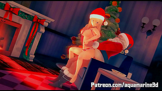 Marine Finds Forbidden Desire Beneath Twinkling Holiday Lights – Hot 3D Encounter