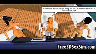 Passionate 3D Lovers Ignite Steamy Romance in Ocean-Filled Animation