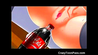 Young Fox Babe Explores Bottle Play Reaches Steaming Anal Orgasm