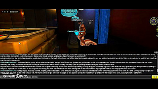 Steamy 3D Anime Babe Enjoys Twin Water Streams in Sensual Solo Play
