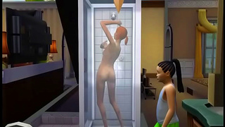 Hentai SIM Shower Seduction Ignites Steaming Hot Encounter