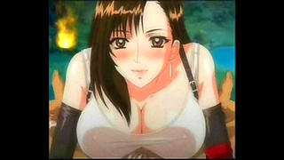 Tifa Teases Cloud with Seductive Oral Bliss in Hot Hentai Adventure