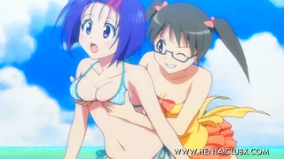 Sultry Bikini Babes Dive Into Horny Pool Action in Wild Hentai Fiesta