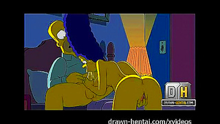 Marge Tempts Homer with Steaming Blowjob Creampie Fun
