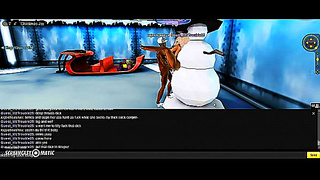 Anime Babe Seduces Mate in IMVUs Sparkling Holiday Fantasy – Steamy Xmas Night