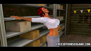 Two Sexy 3D Beauties Ignite Wild Threesome Heat in Steamy Garage Encounter
