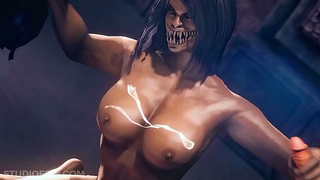 Mileena Seduces Dark Realms with Steamy Blowjob Fantasies Forbidden Lust