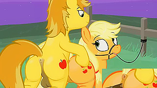 Applejack Gets Wild in Fiery My Little Pony Animated Tryst