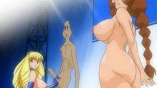 Blonde Bombshell Battles Marin in Hot Hentai Clash