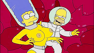 Marge Homers Hot Submerged Tryst in The Simpsons Universe