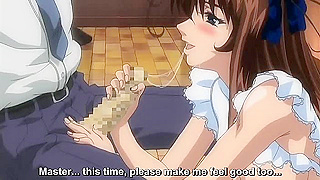 Luscious Maid Serves Her Masters Cock with Devoted Blowjob at Fantasy Caf