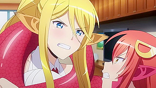 Busty Beastgirls Seduce Nerd in Wild Fantasy Harem Encounter