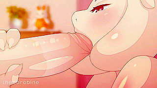 Toriel Enjoys Rough Fuck After Sucking Huge Dick in Steamy Furry Encounter