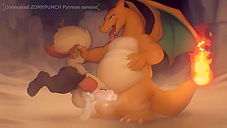 Charizard Ignites Steamy Encounter with Fierce Face-Fuck Fantasy