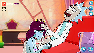 Rick Sanchezs Hot Alien Encounter – Wild Animated Escapade