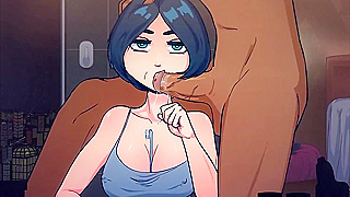 Time Stops, Short Hair Flows — Her Hot Face Fuck Begins Now