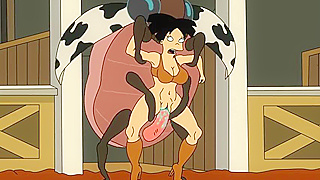 Amy Wong Rides a Massive Beetle Cock in Wild Hentai Fantasy