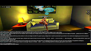 Lewd Anime Girls Seduce Each Other Under Tropical Sun in 3D IMVU Paradise