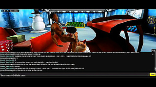 Naughty 3D Elf Teases Santa with Hot Christmas Blowie in IMVU Fantasy