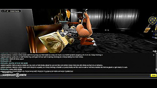 IMVU Couples Hot 3D Encounter in Glowing Fantasy Bedchamber Roleplay