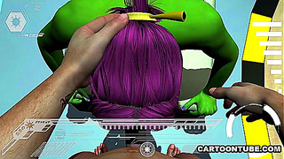 Alien Goddess Ravaged by Twin Tentacles in Steamy Hentai Showdown