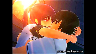 Tiny Twins Share First Threesome Cum Explosion in Animated Heat Wave