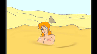 Nami Stuck in Muddy Trap — Steamy Hentai Rescue Turns into Wild Lust
