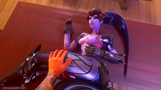 Widowmaker Gets Dominated Hard in Wild Overwatch Hentai Fantasy