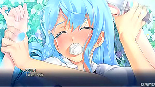Goddess Allures Hero with Sensual Charm in Fiery Manga Moment