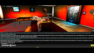 Goddess Allures Gamer in Hot Virtual Romance During Festive Escape