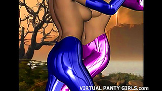 Busty Pigtailed Babe Blows Minds in Steamy Anime blowjob Fantasy