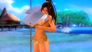 Mai Shiranuis Hot Steamy Shower Fantasy in or Alive XTREME 3
